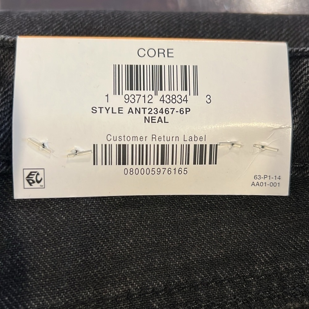 B10.19. NWT AND NOW THIS Women's Ultra High Rise Straight Jeans Neal (black) 24W - Picture 4 of 5